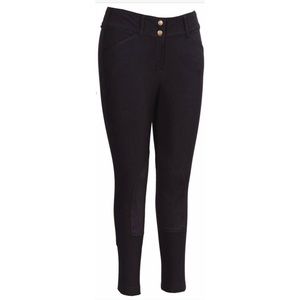 TuffRider Sierra Knee Patch Black Breeches Size 28
